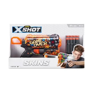 Pistol X-Shot Skins Flux Game Over, 8 proiectile 193052040633